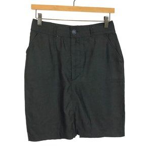 NWOT Womens Size Small Brook There Denim Blue Pure Silk Twill Mini Skirt